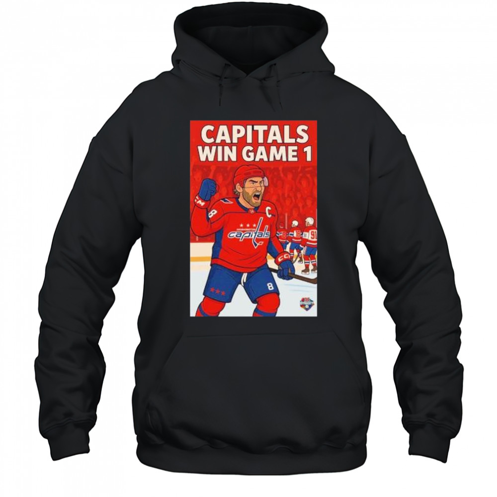 Capitals win game 1 Alexander Ovechkin Washington Capitals cartoon shirt Hoodie