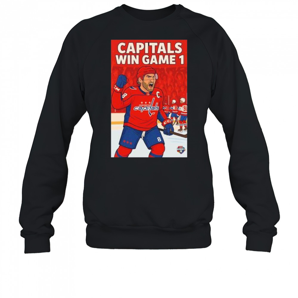 Capitals win game 1 Alexander Ovechkin Washington Capitals cartoon shirt Sweatshirt