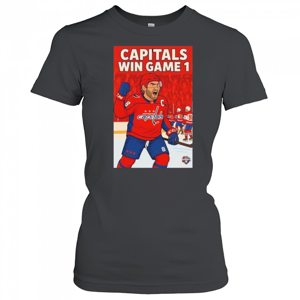 Capitals win game 1 Alexander Ovechkin Washington Capitals cartoon shirt Women's T-shirt