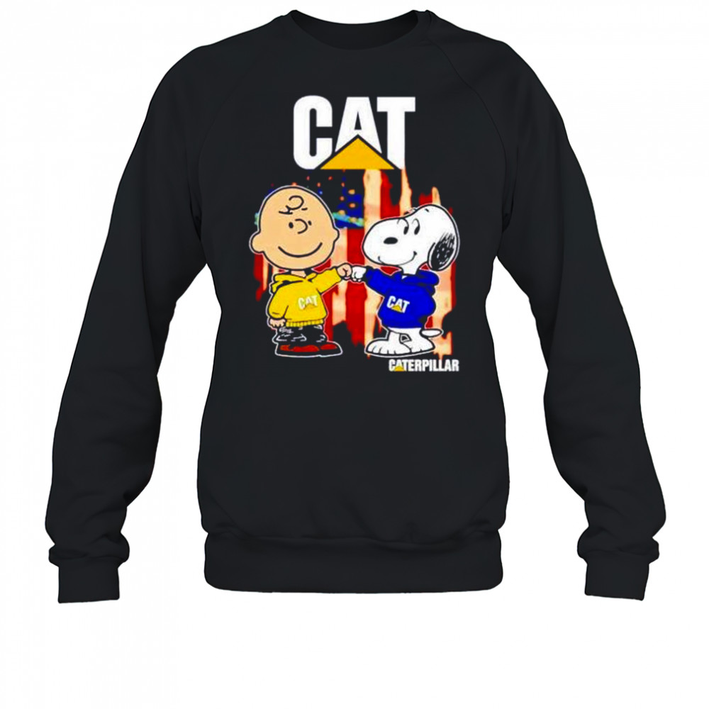 Caterpillar Charlie Brown and Snoopy shirt Sweatshirt