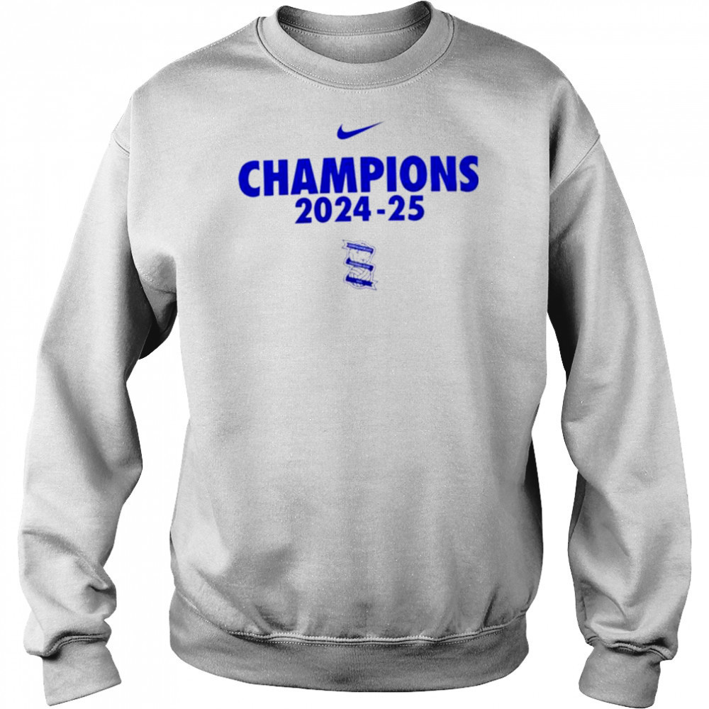 Champions 2024 25 Birmingham City FC swoosh logo shirt Hoodie