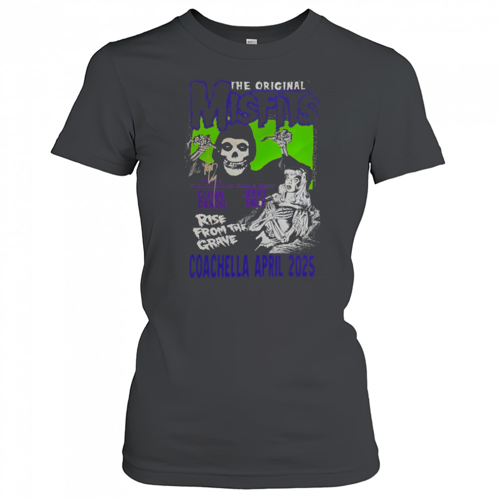 Coachella April 2025 The Original Misfits Glenn Danzig Jerry Only Rise From The Grave Poster t-shirt Women's T-shirt