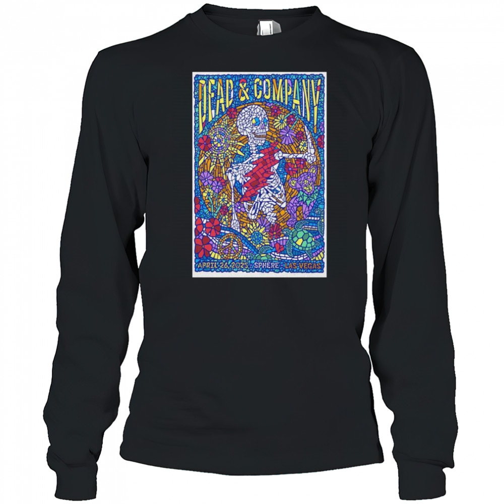 Dead & Company At Sphere In Las Vegas, NV On Apr 26 2025 Tour t-shirt Long Sleeved