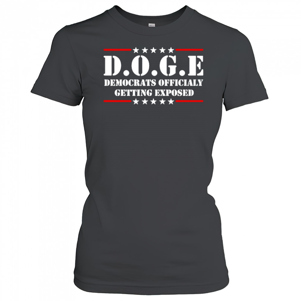 Doge Democrats ly Getting Exposed T-shirt Women's T-shirt