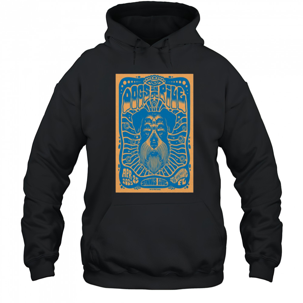 Dogs In A Pile At Jannus Live In St Petersburg, FL On April 25 2025 Tour t-shirt Hoodie