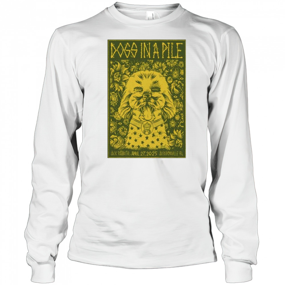 Dogs In A Pile Jack Rabbits Live Jacksonville, FL Apr 27th 2025 t-shirt Long Sleeved
