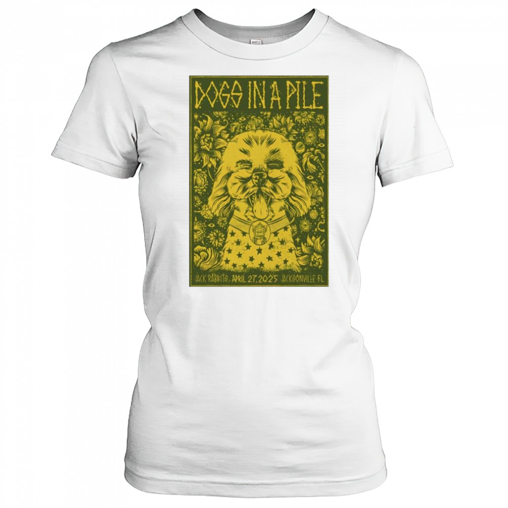 Dogs In A Pile Jack Rabbits Live Jacksonville, FL Apr 27th 2025 t-shirt Women's T-shirt