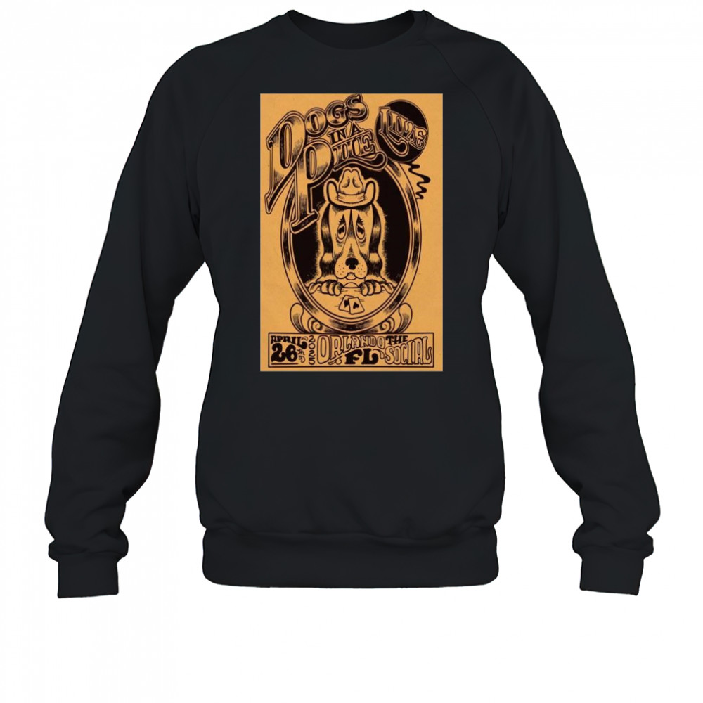 Dogs In A Pile The Social, Orlando, FL Apr 26 2025 Concert t-shirt Sweatshirt