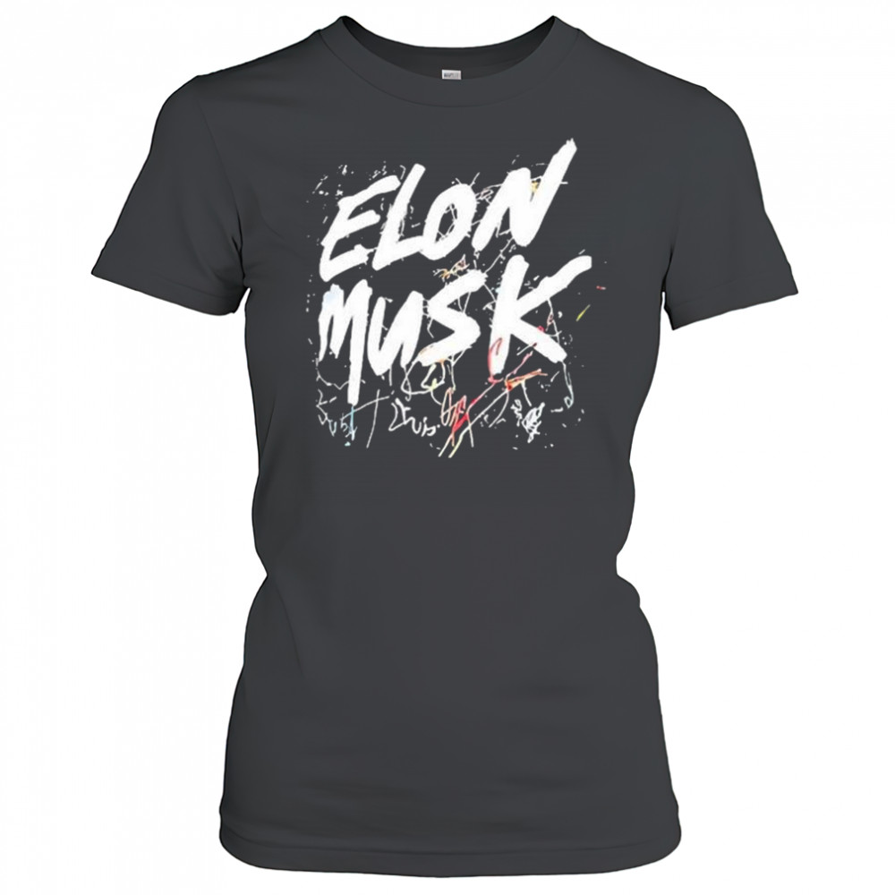 Elon Musk text scratchy 2025 t-shirt Women's T-shirt