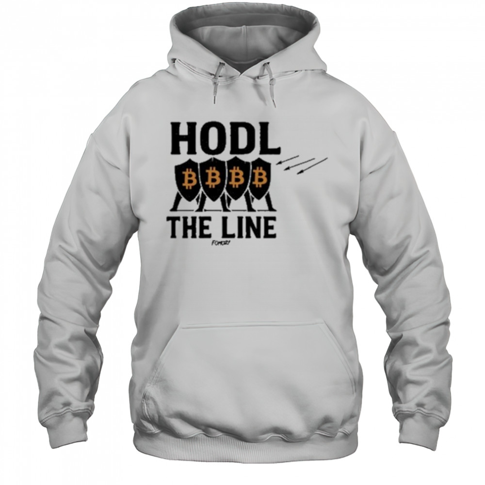 Hodl The Line Bitcoin Warrior T-shirt Hoodie