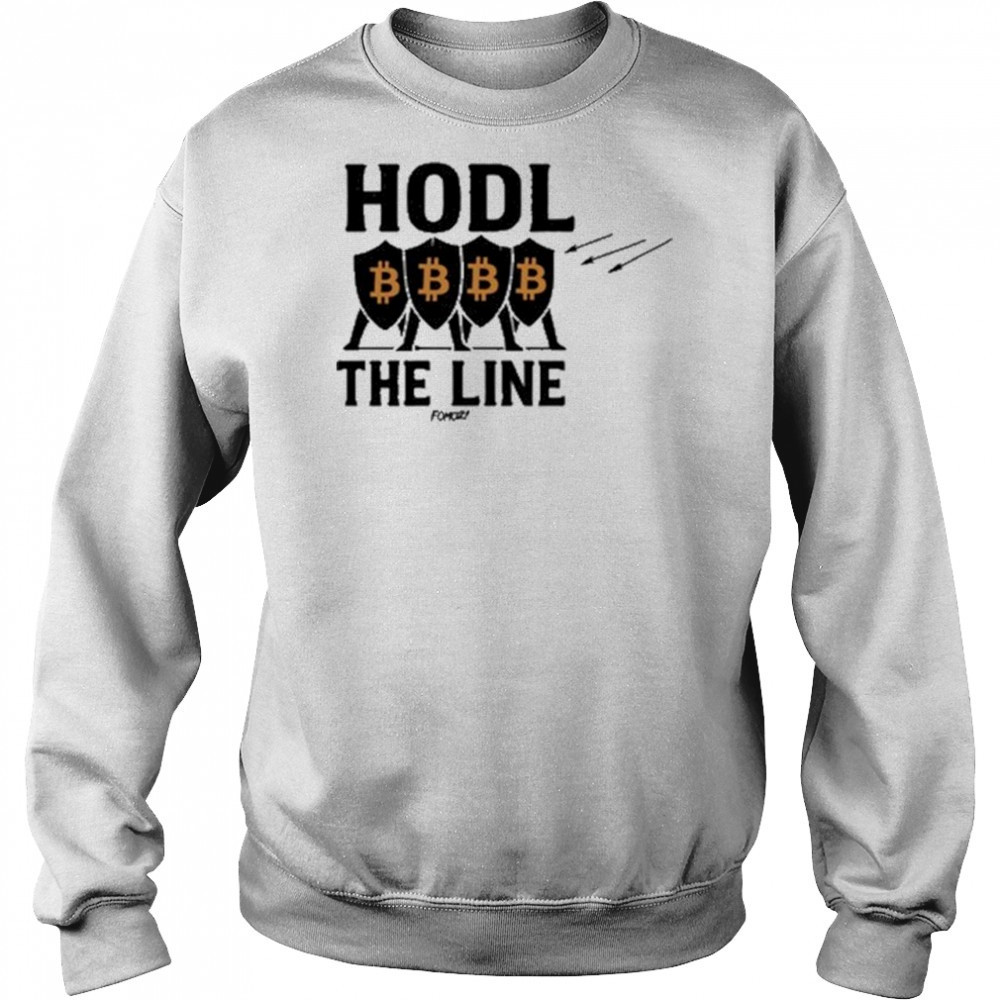 Hodl The Line Bitcoin Warrior T-shirt Hoodie