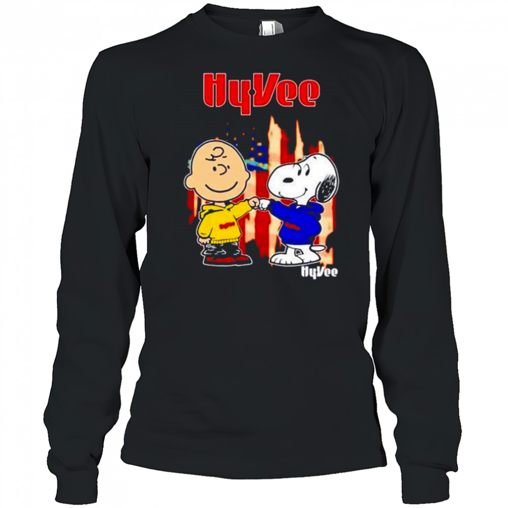 Hyvee Charlie Brown and Snoopy shirt Long Sleeved