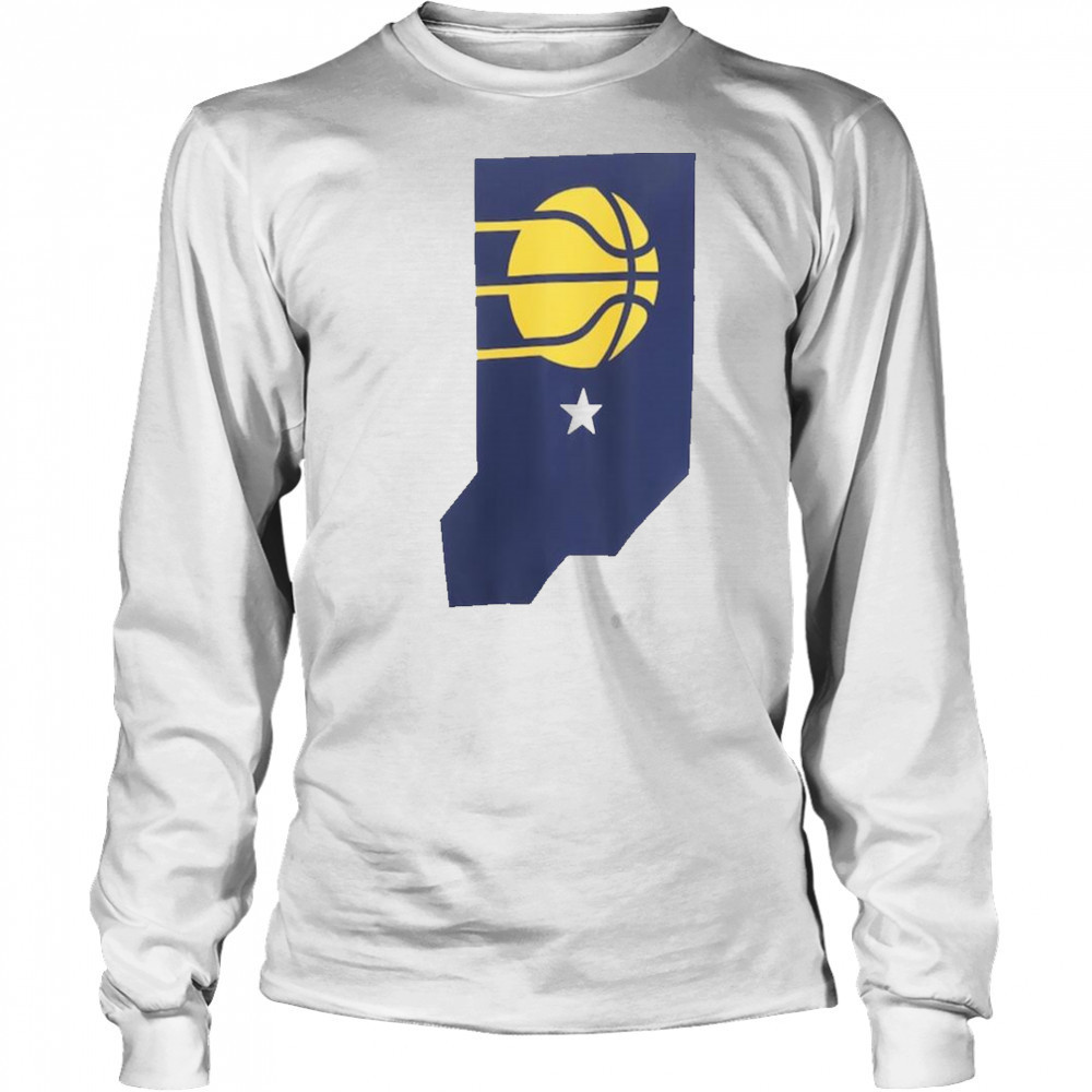 Indiana Pacers FISLL Burst T Shirt Long Sleeved