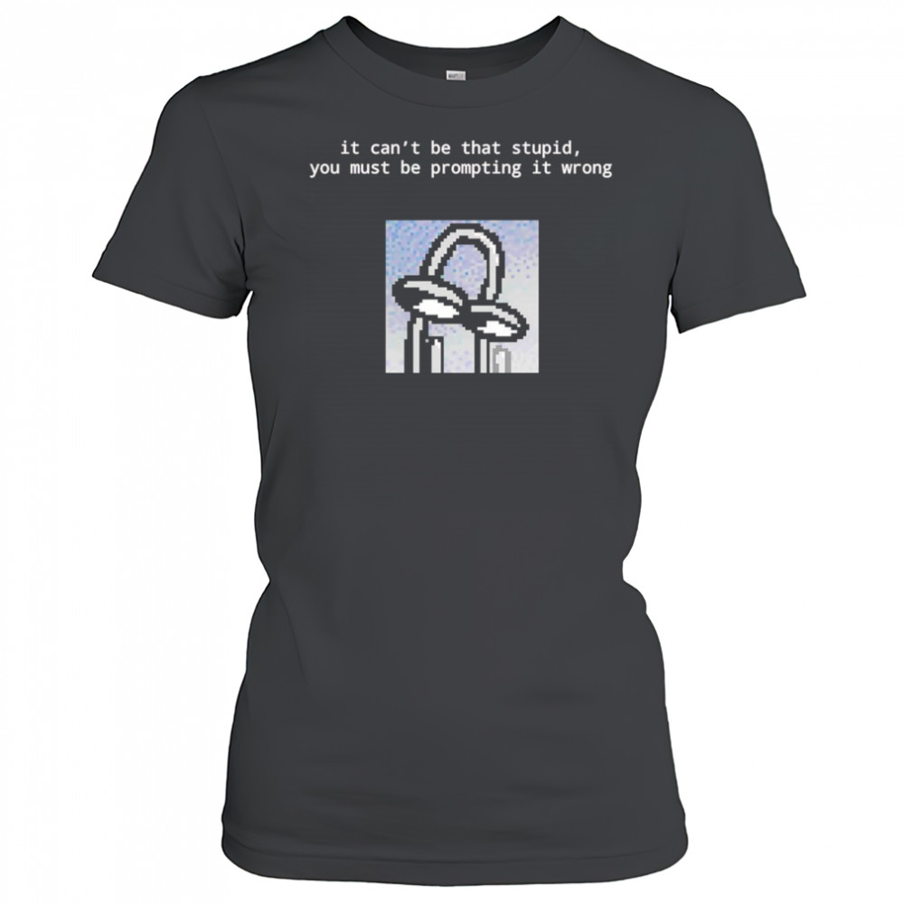 It can’t be that stupid you must be prompting it wrong shirt Women's T-shirt
