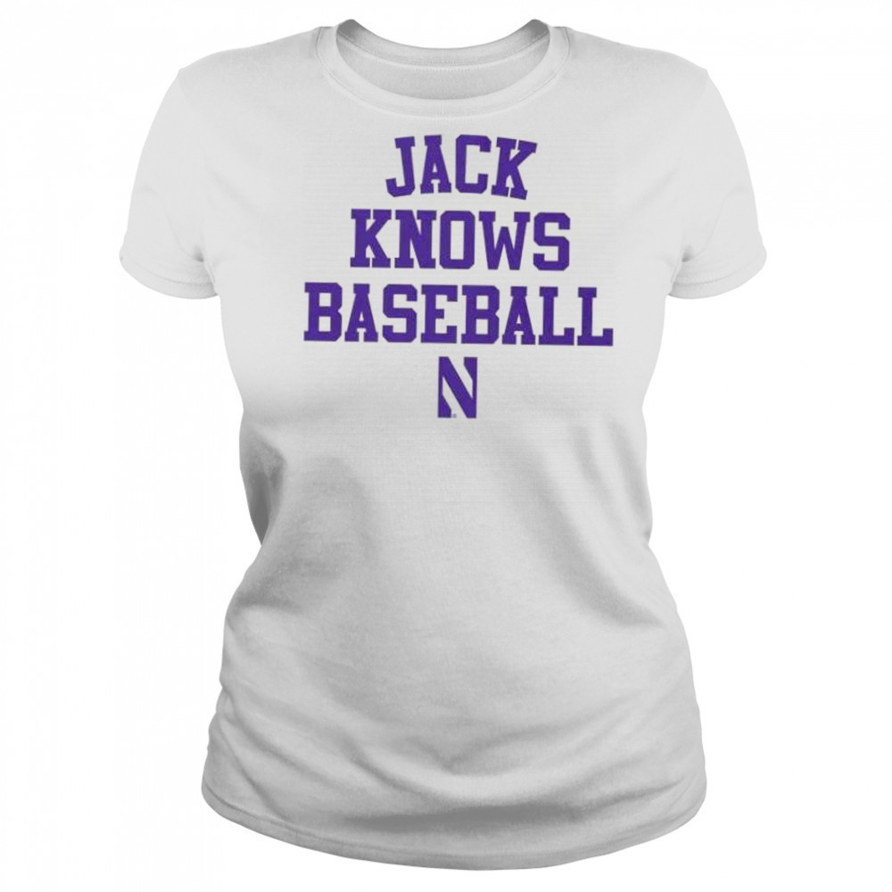 Jack Lausch knows baseball Northwestern Wildcats shirt Women's T-shirt