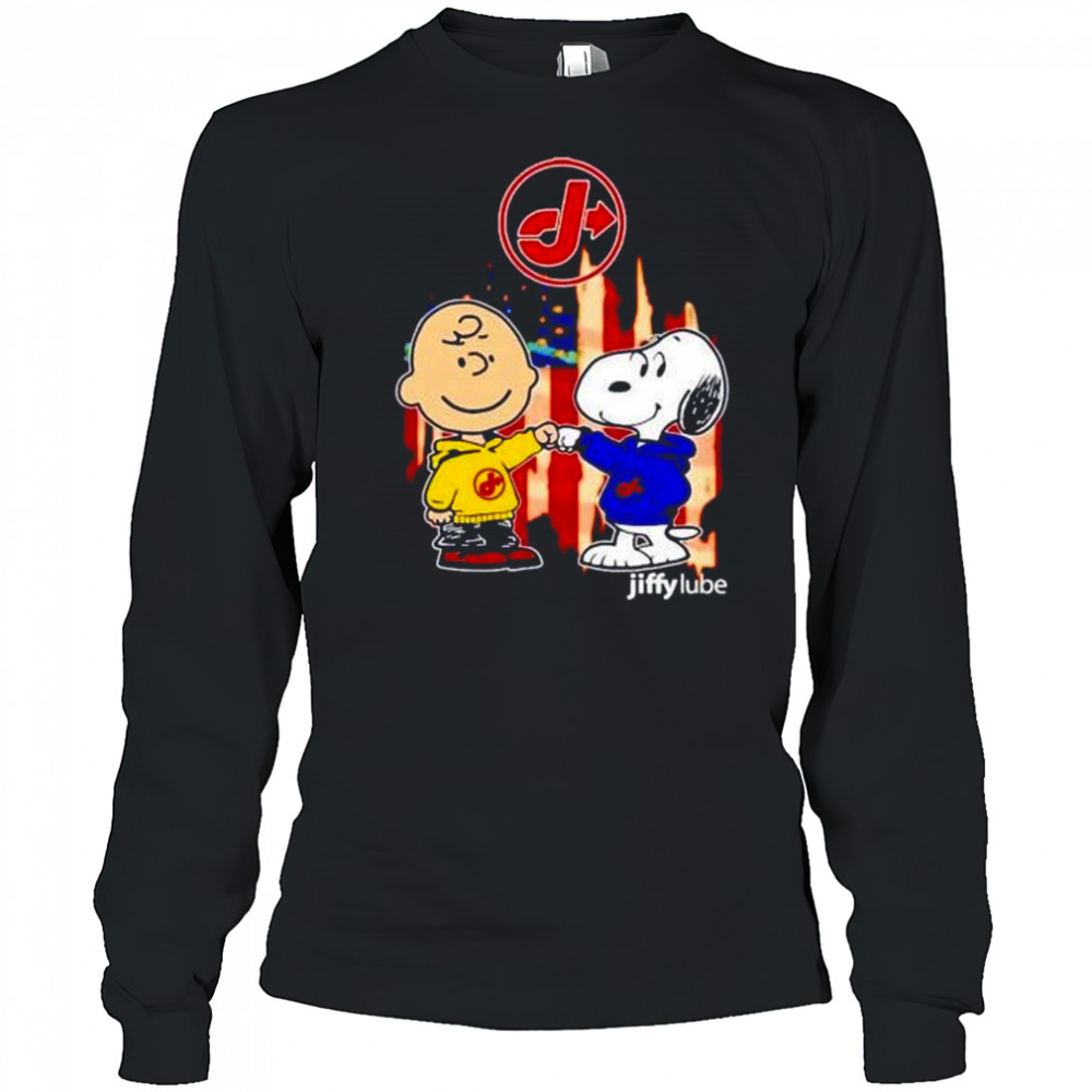 Jiffy Lube Charlie Brown and Snoopy shirt Long Sleeved
