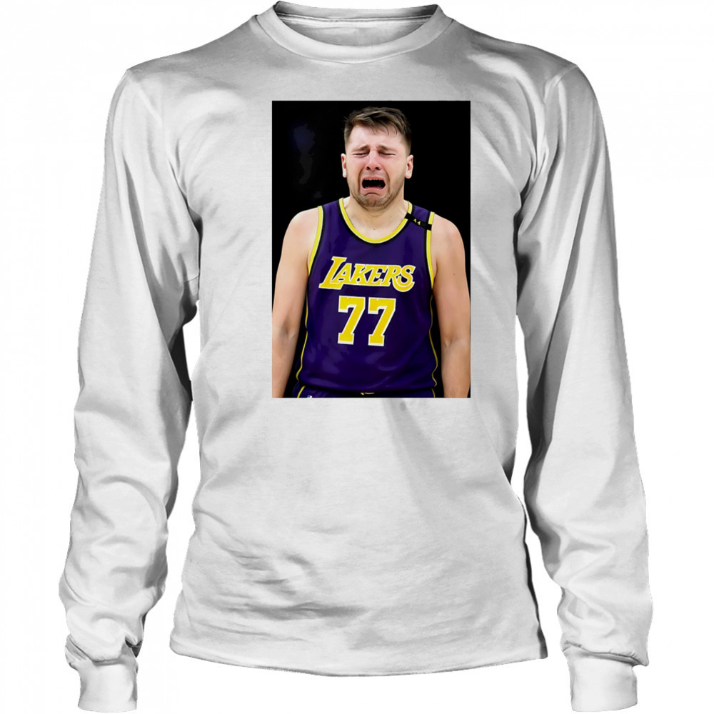 Luka Doncic crying funny shirt Long Sleeved