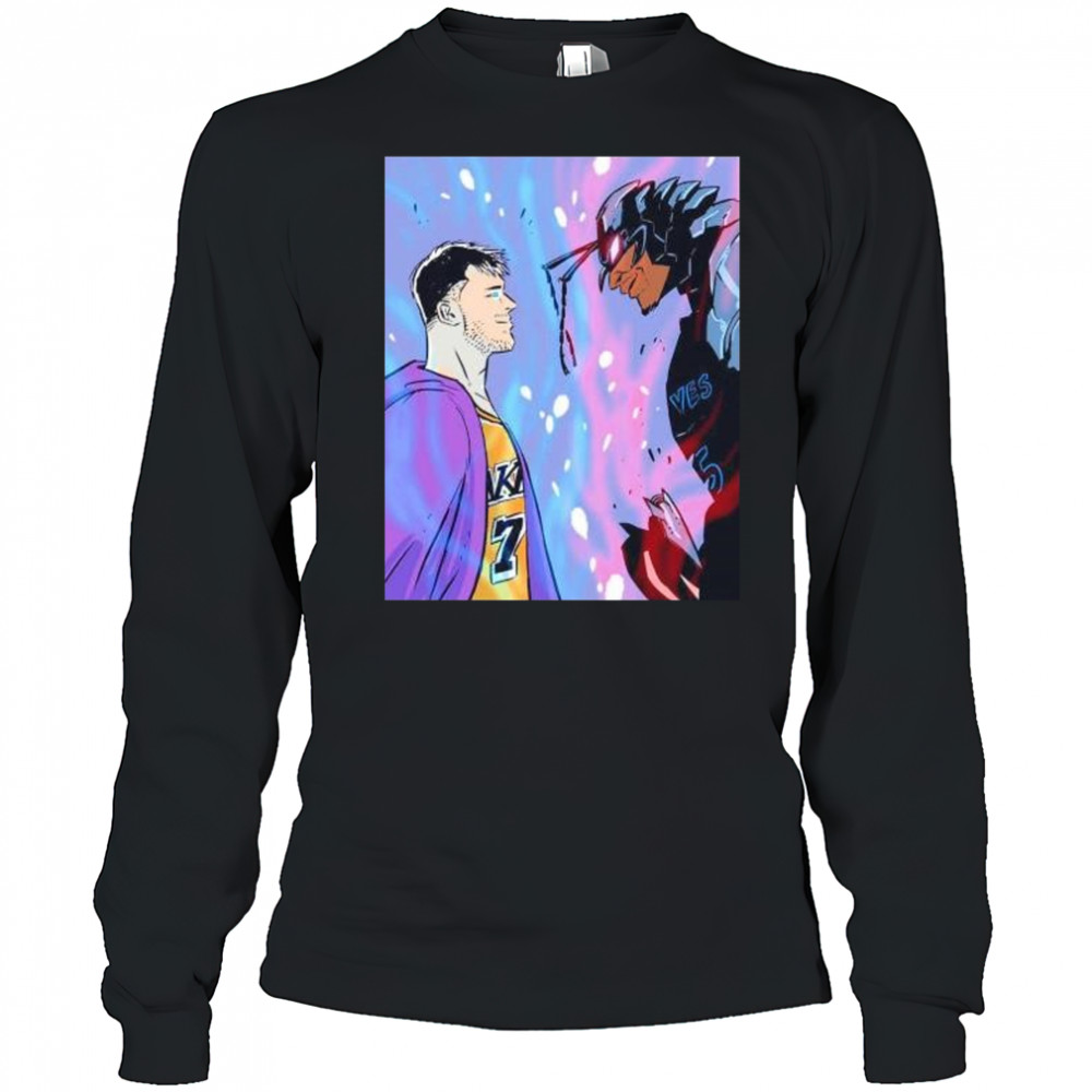 Luka Doncic vs Anthony Edwards x Solo Leveling shirt Long Sleeved