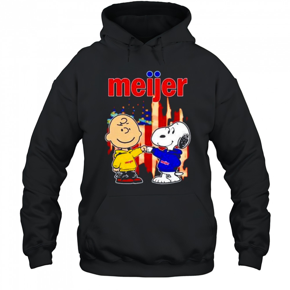 Meijer Charlie Brown and Snoopy shirt Hoodie