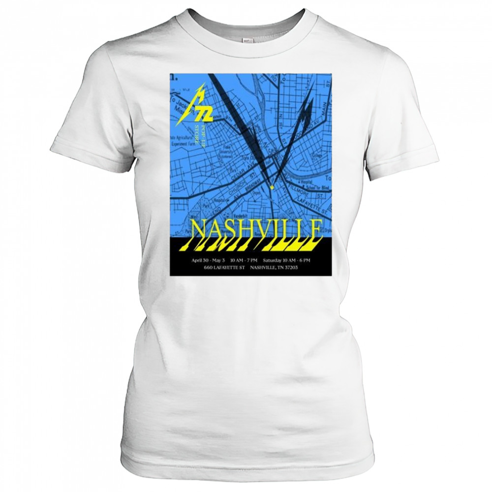 Metallica 72 Pop-Up Store Nashville April 30 – May 3 2025 Lafayette ST t-shirt Women's T-shirt