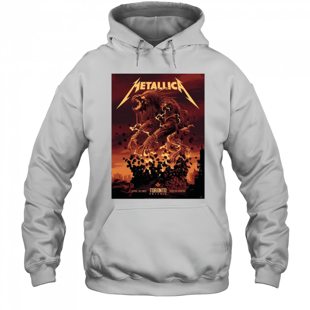 Metallica M72 Tonight In Toronto April 26 2025 Rogers Centre t-shirt Hoodie