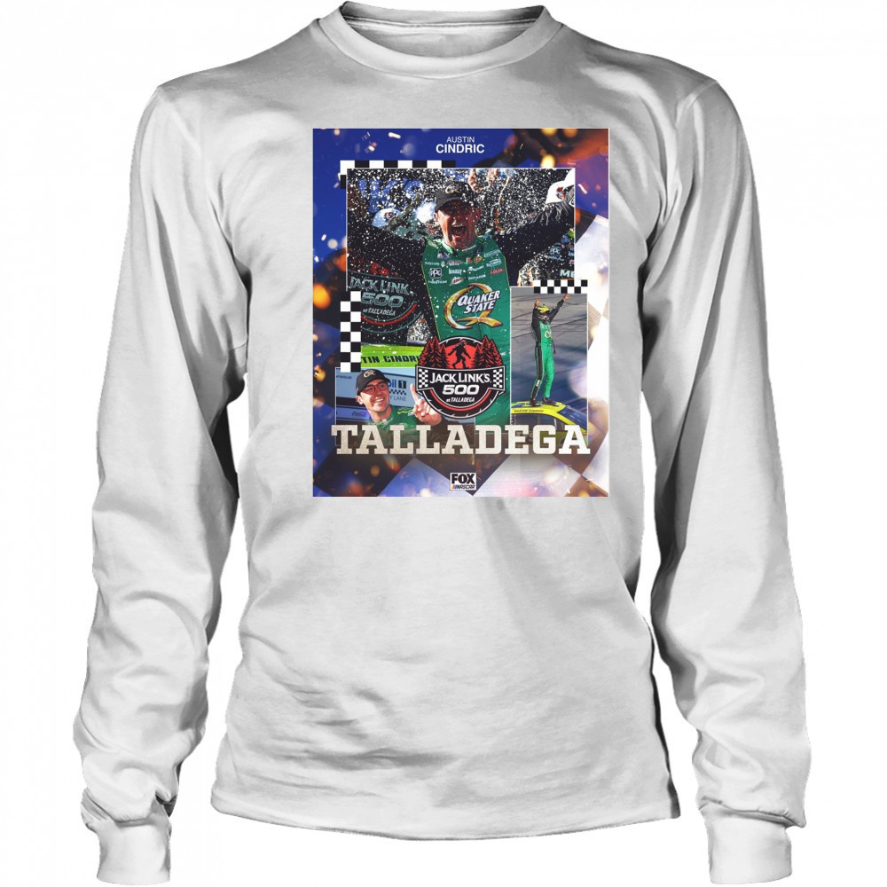 NASCAR Austin Cindric Scores His Third Career Cup Series Jack Link’s 500 At Talladega Poster t-shirt Long Sleeved