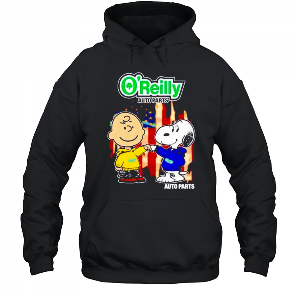 O’Reilly Auto Parts Charlie Brown and Snoopy shirt Hoodie
