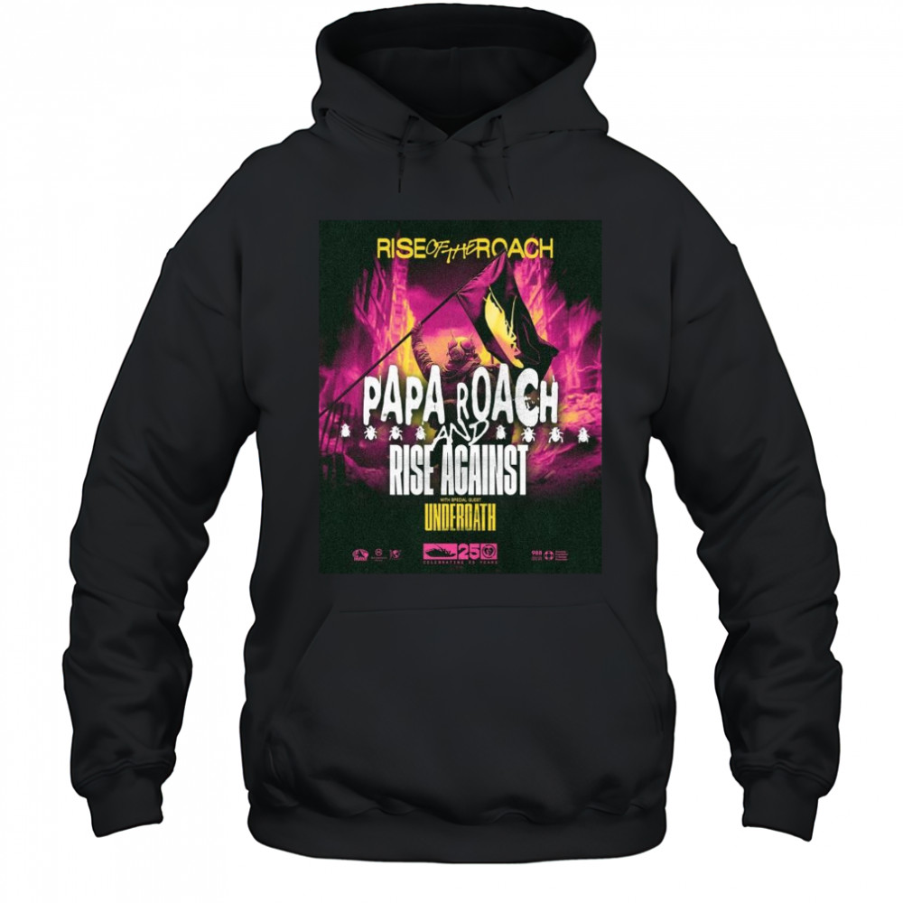 Papa Roach Rise Of The Roach US Tour 2025 Shirt Hoodie