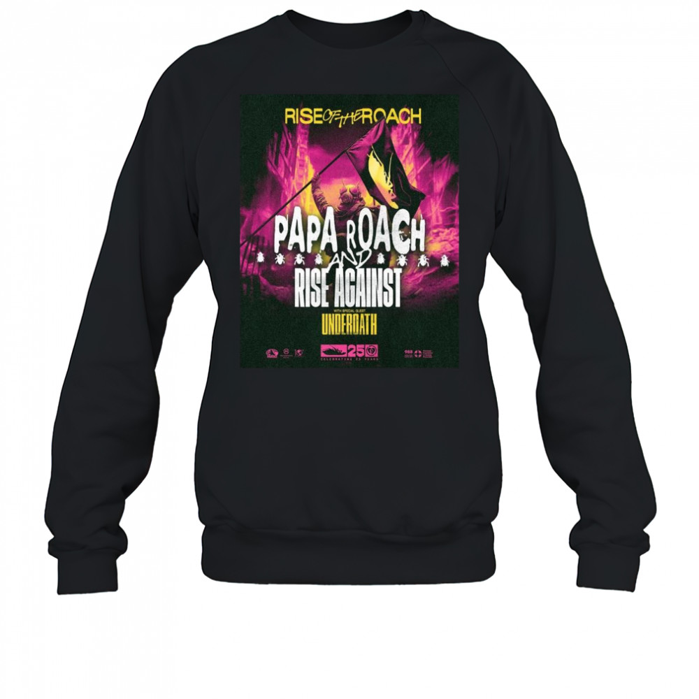 Papa Roach Rise Of The Roach US Tour 2025 Shirt Sweatshirt