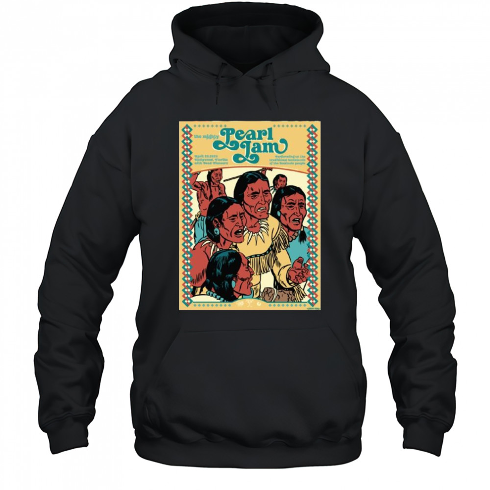 Pearl Jam The Mighty April 26 2025 Hollywood Florida with Dead Pioneers t-shirt Hoodie