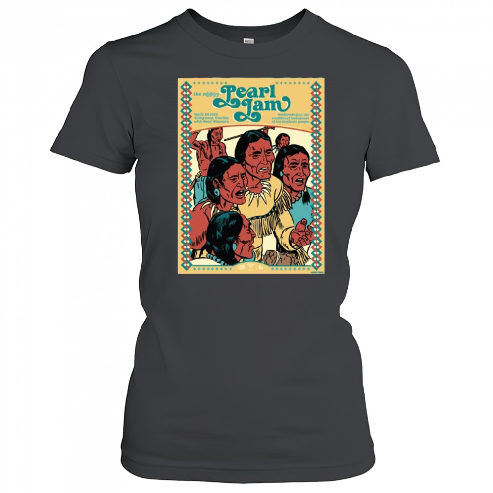 Pearl Jam The Mighty April 26 2025 Hollywood Florida with Dead Pioneers t-shirt Women's T-shirt