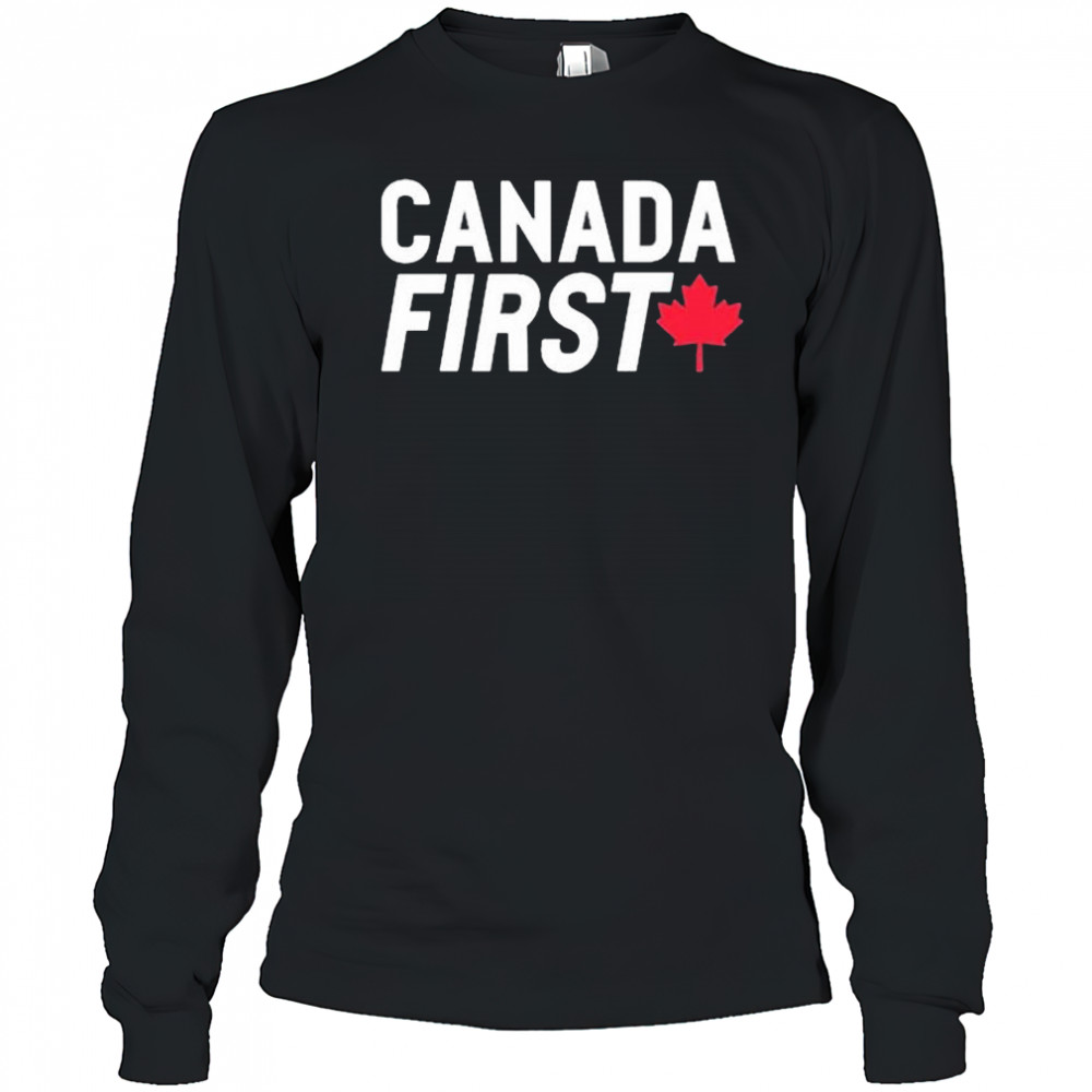 Pierre Poilievre Canada First Pierre Poilievre For Prime Minister t-shirt Long Sleeved