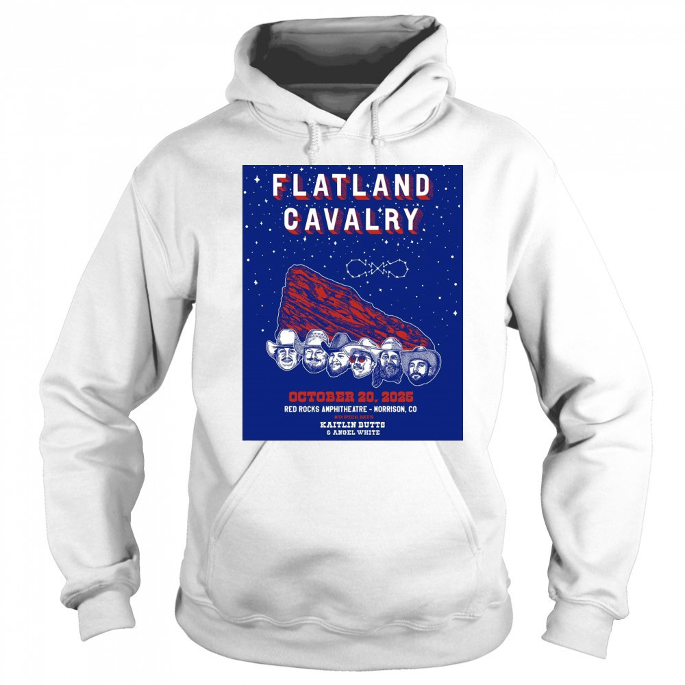 Poster Flatland Cavalry October 20 2025 Red Rocks Amphitheatre Morrison Co With Kaitlin Butts & Angel White t-shirt Sweatshirt