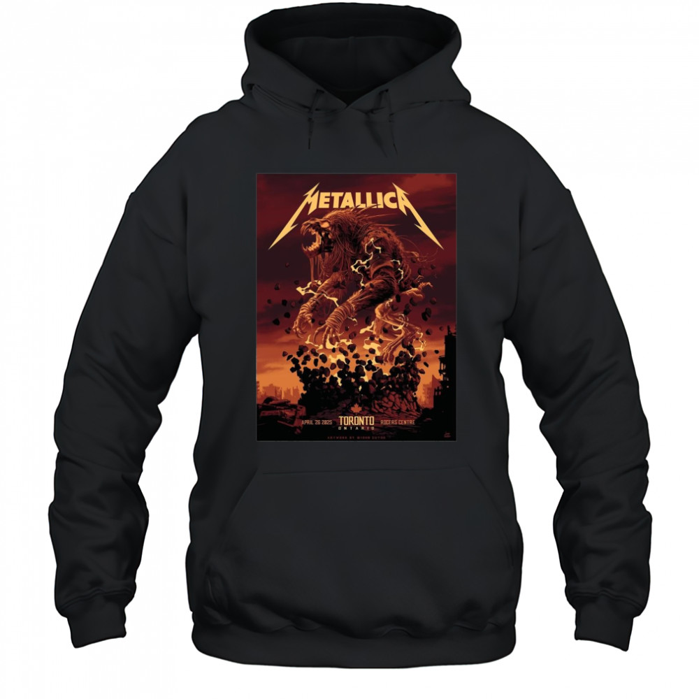 Poster Metallica M72 Tonight In Toronto April 26 2025 Rogers Centre t-shirt Hoodie