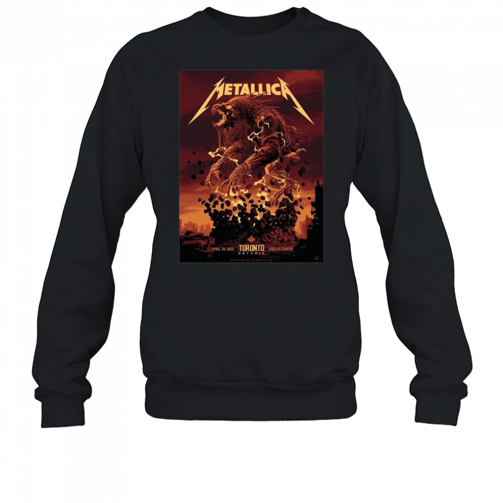 Poster Metallica M72 Tonight In Toronto April 26 2025 Rogers Centre t-shirt Sweatshirt