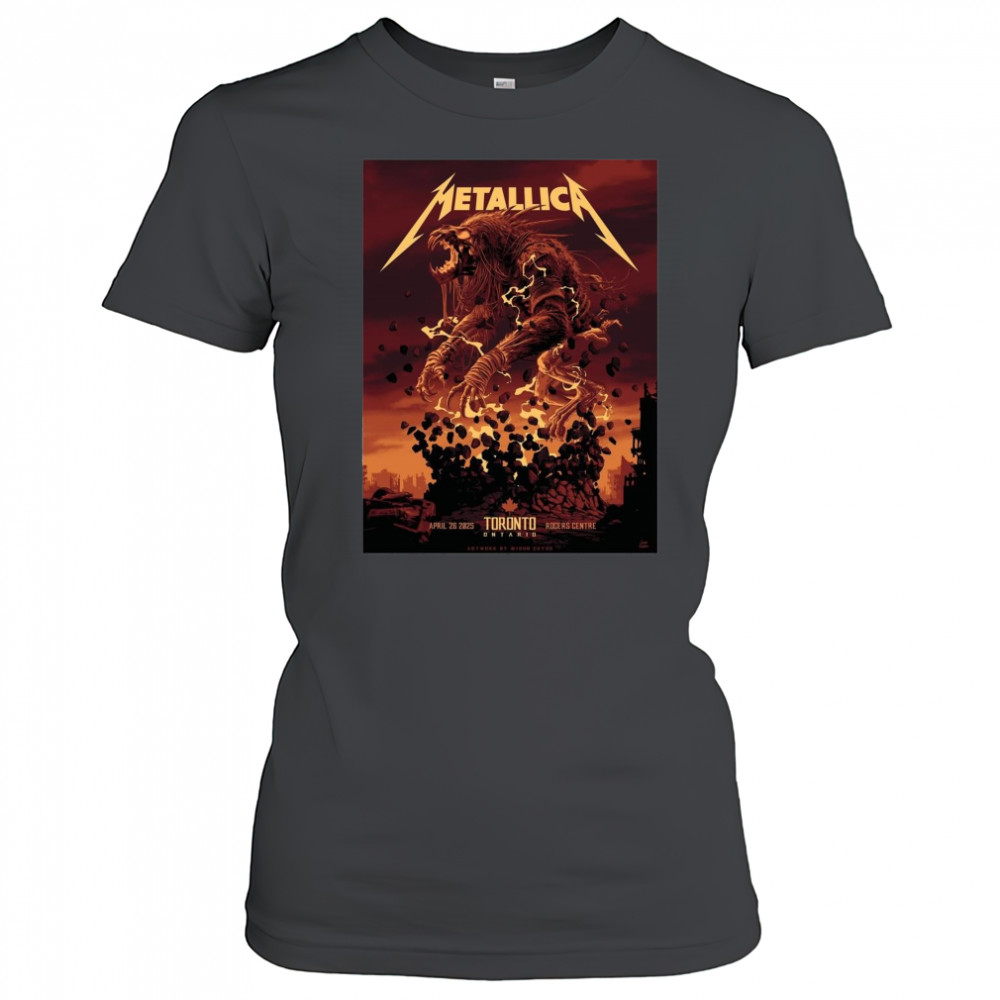 Poster Metallica M72 Tonight In Toronto April 26 2025 Rogers Centre t-shirt Women's T-shirt