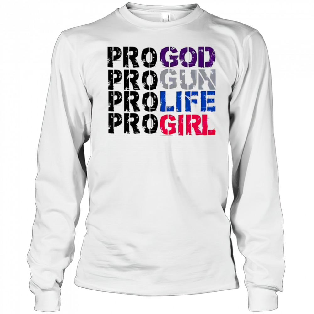 Progold Progun Profile Progirl shirt Long Sleeved