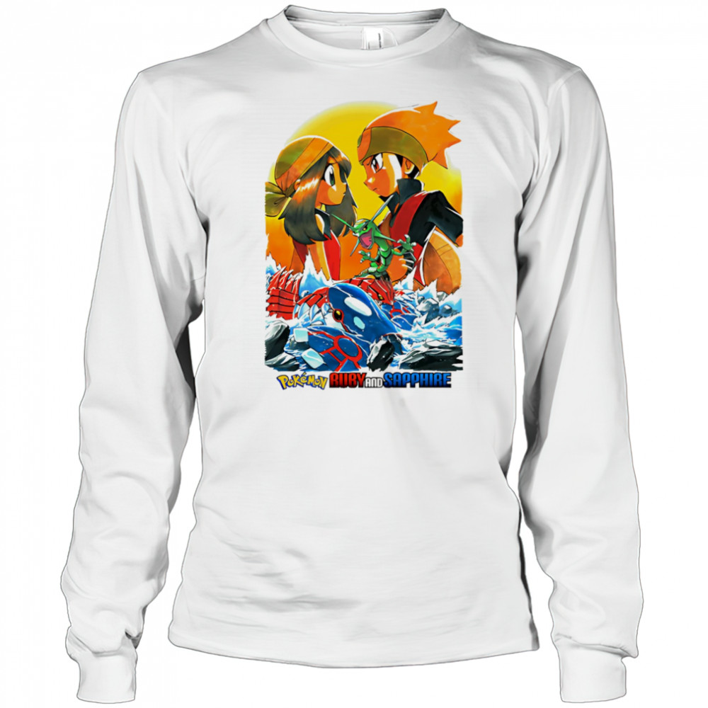 Ruby and Sapphire Pokemon shirt Long Sleeved