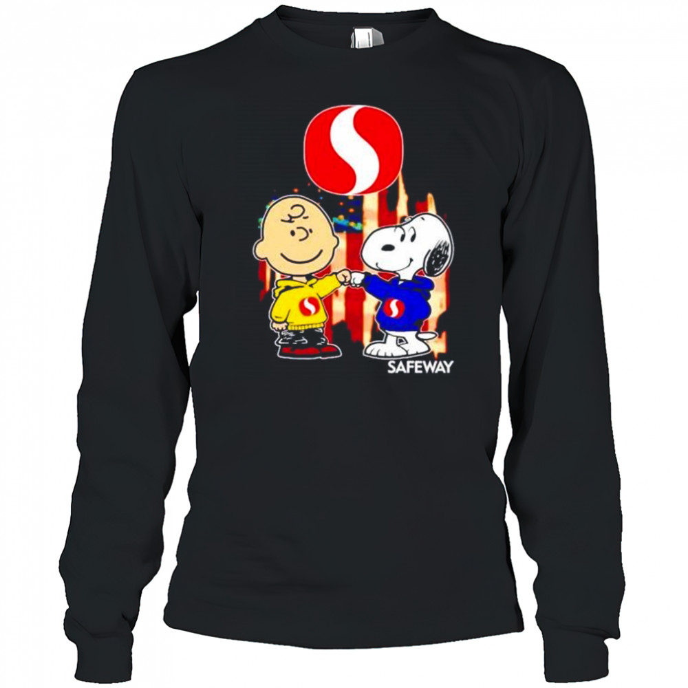 Safeway Charlie Brown and Snoopy shirt Long Sleeved