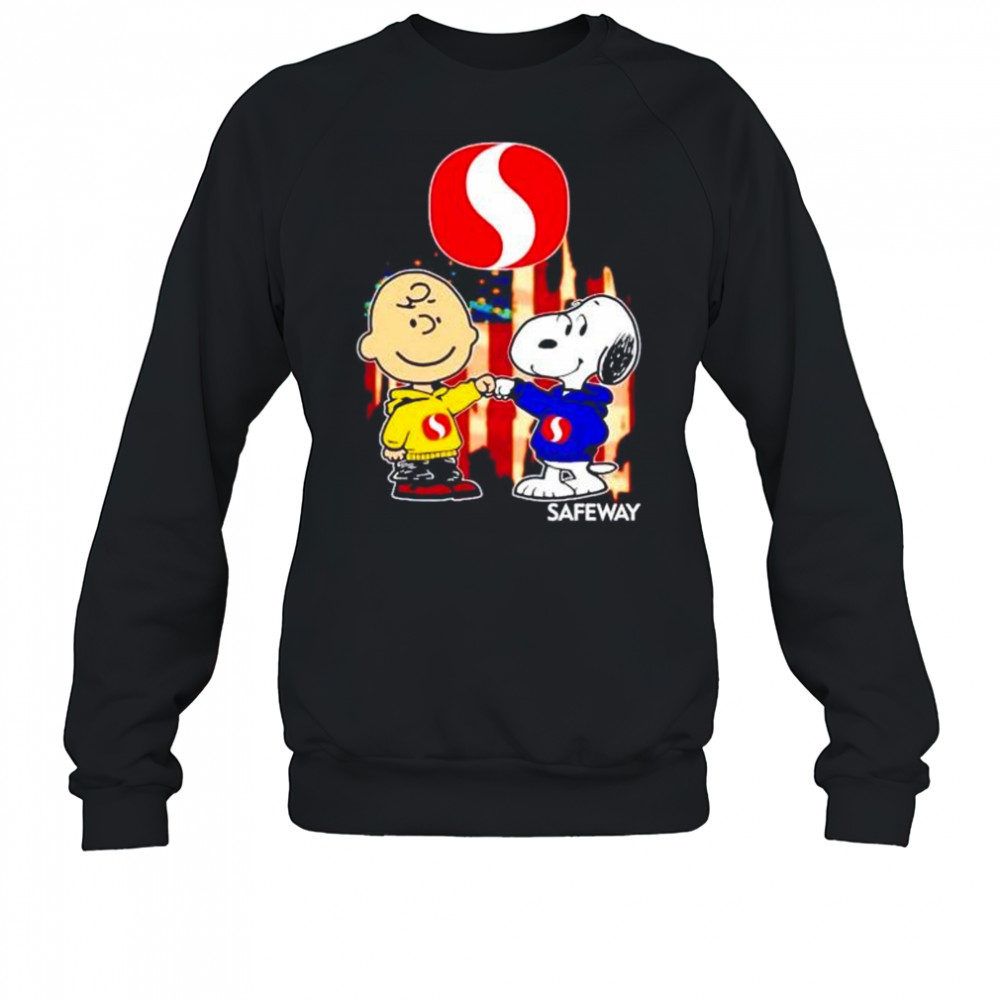 Safeway Charlie Brown and Snoopy shirt Sweatshirt