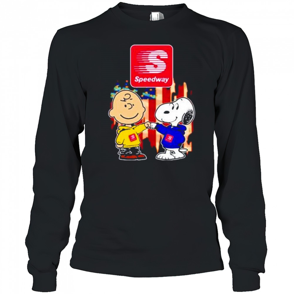 Speedway Charlie Brown and Snoopy shirt Long Sleeved