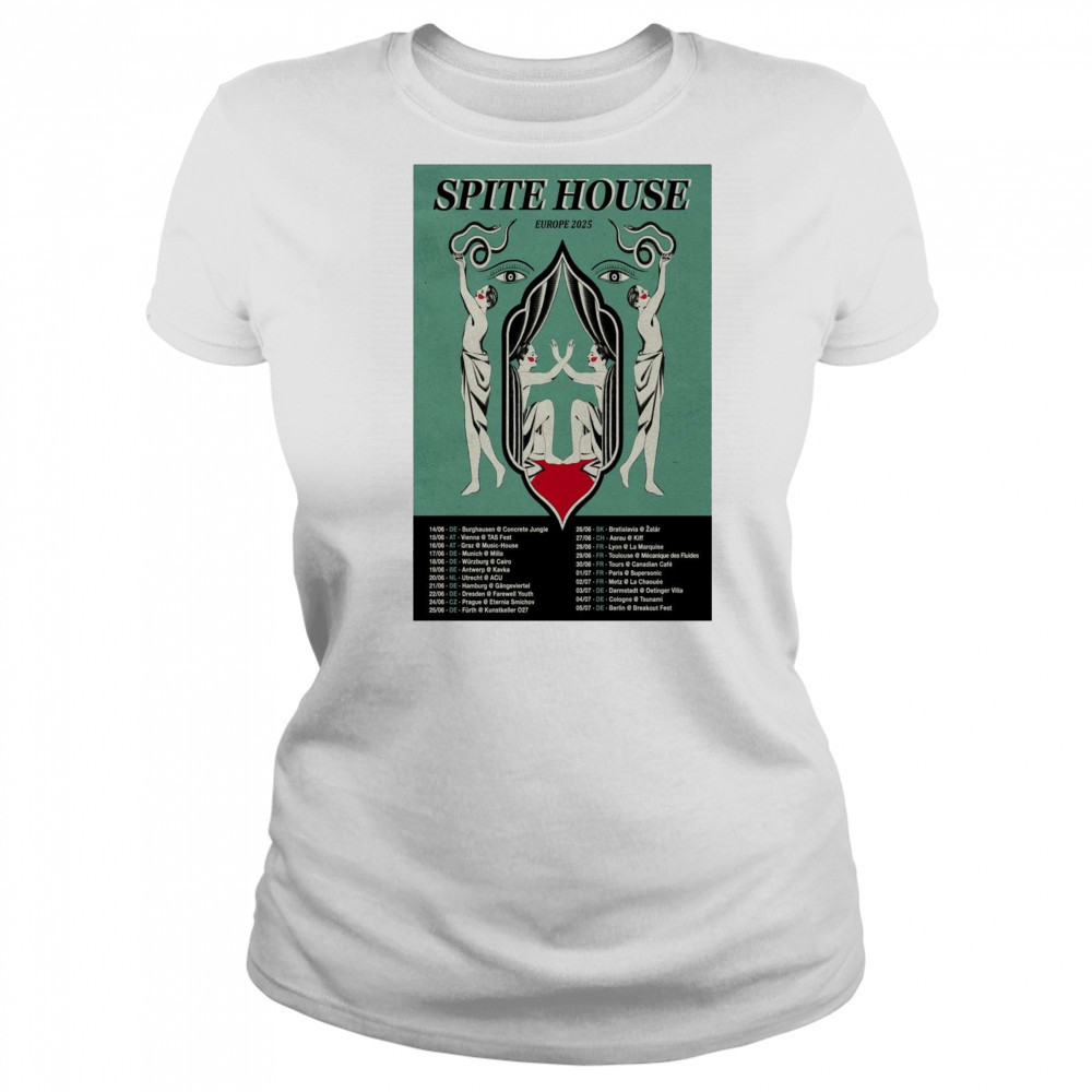 Spite House Europe Tour 2025 14 06 DE Burghausen Concrete Jungle 15 06 AT Vienna TAS Fest t-shirt Women's T-shirt