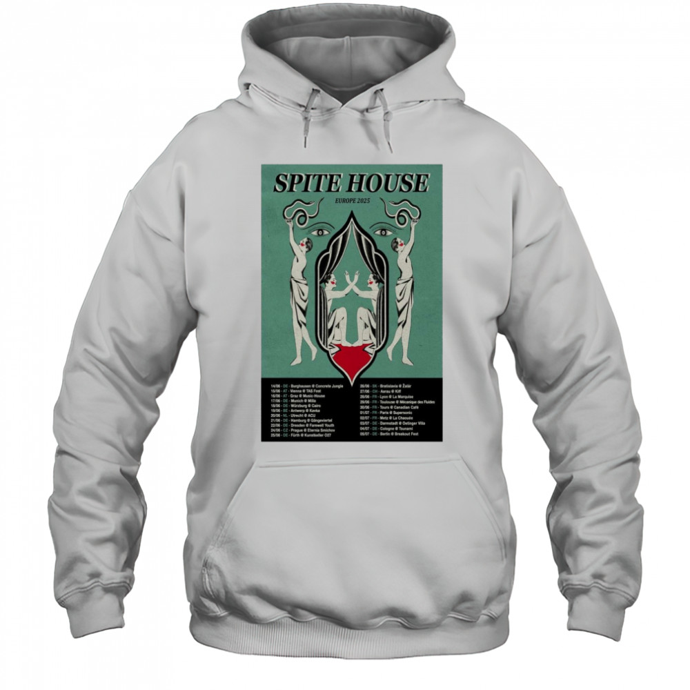 Spite House Europe Tour 2025 14 06 DE Burghausen Concrete Jungle 15 06 AT Vienna TAS Fest t-shirt Hoodie