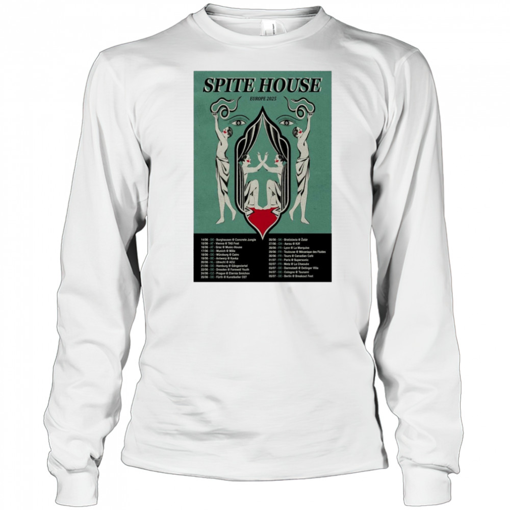 Spite House Europe Tour 2025 14 06 DE Burghausen Concrete Jungle 15 06 AT Vienna TAS Fest t-shirt Long Sleeved