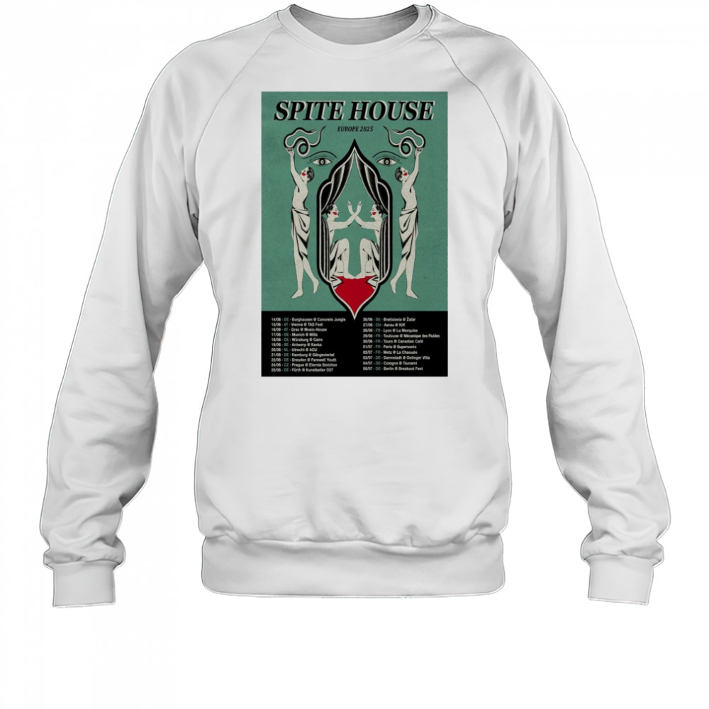 Spite House Europe Tour 2025 14 06 DE Burghausen Concrete Jungle 15 06 AT Vienna TAS Fest t-shirt Sweatshirt