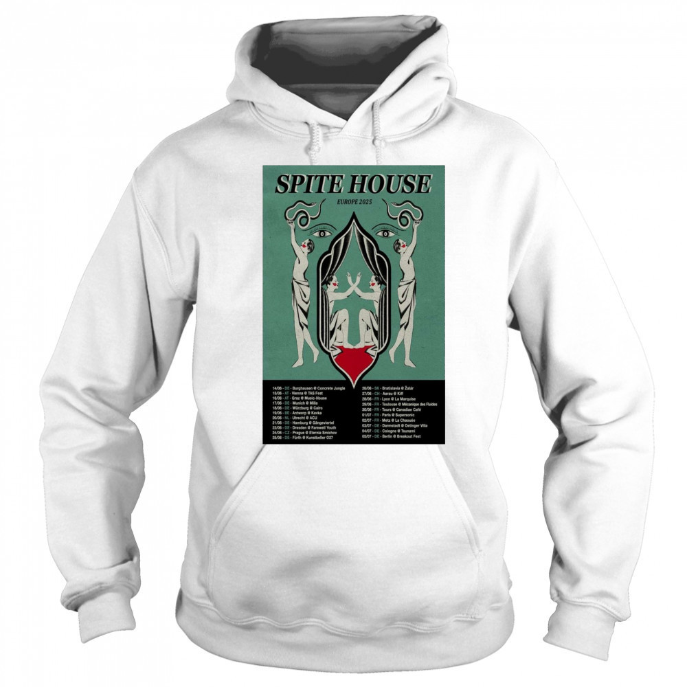 Spite House Europe Tour 2025 14 06 DE Burghausen Concrete Jungle 15 06 AT Vienna TAS Fest t-shirt Sweatshirt