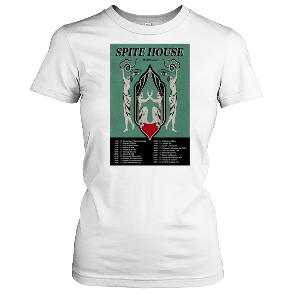 Spite House Europe Tour 2025 14 06 DE Burghausen Concrete Jungle 15 06 AT Vienna TAS Fest t-shirt Women's T-shirt