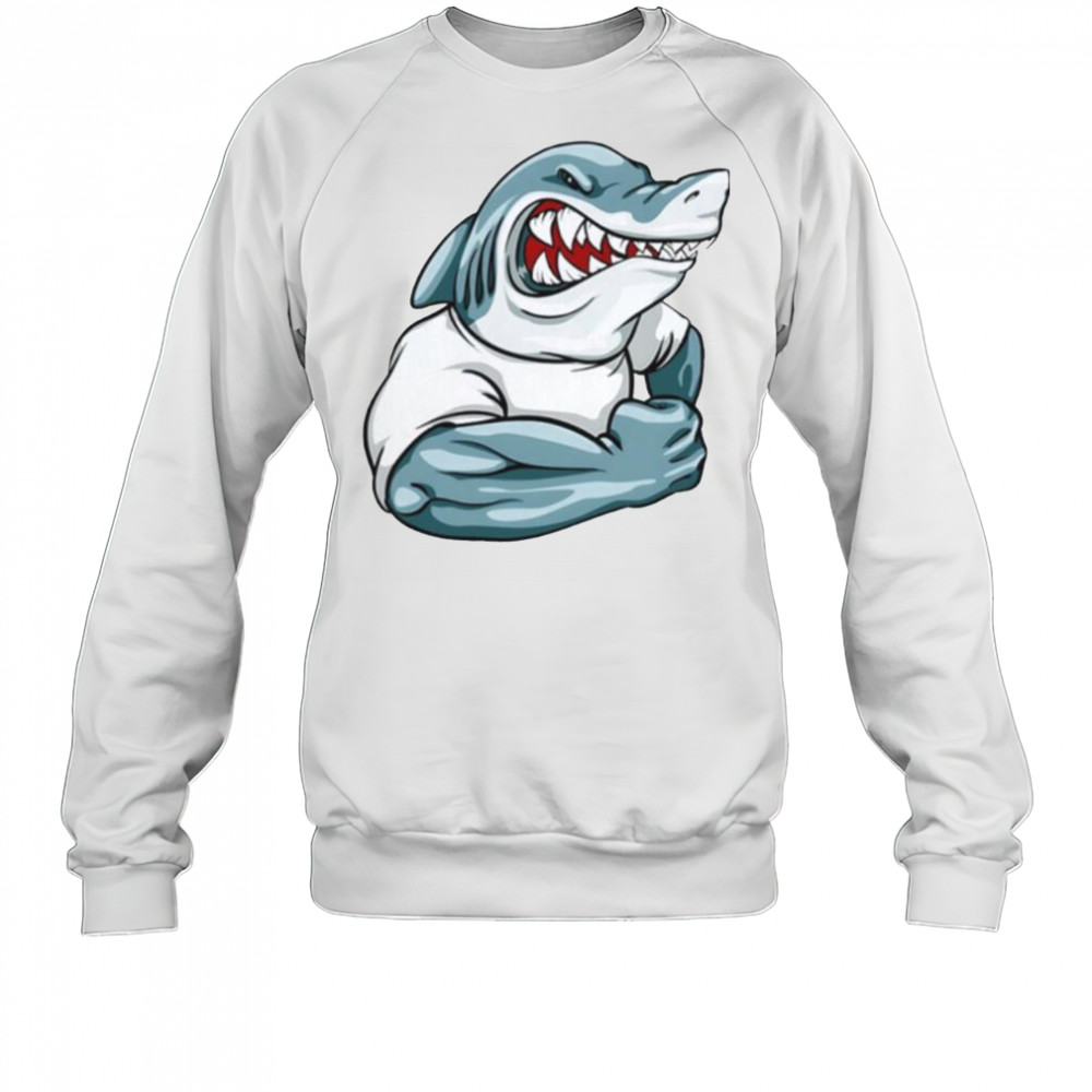 Strong shark gym shirt Sweatshirt