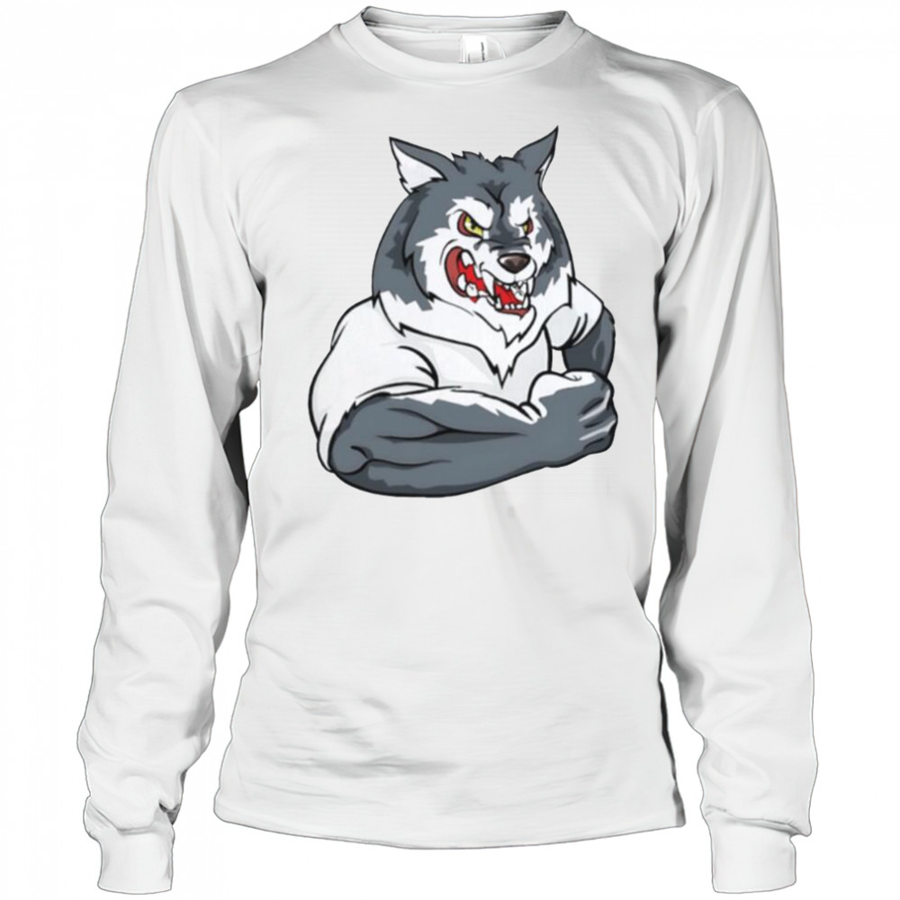Strong wolf gym shirt Long Sleeved