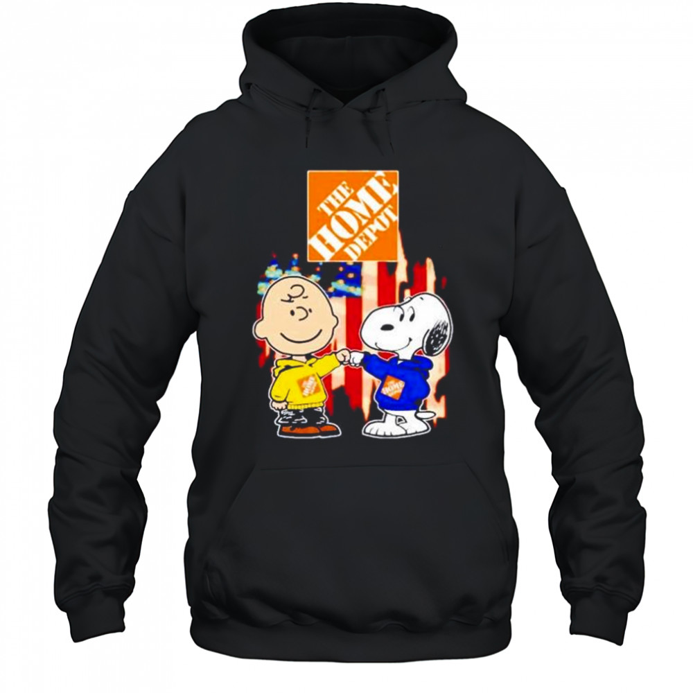 The Home Depot Charlie Brown and Snoopy shirt Hoodie